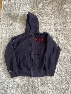 Vintage Ralph Lauren Polo Jeans Co Embroidered Full Zip Sweatshirt Womens M
