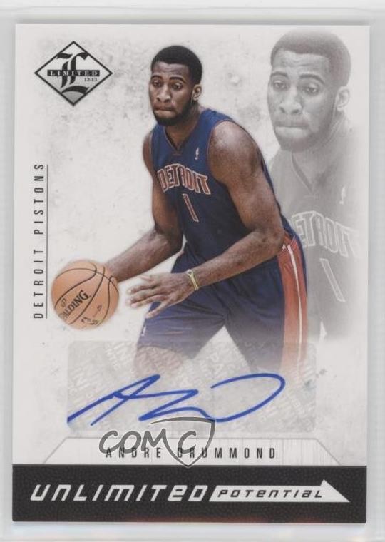 2012 Limited Unlimited Potential Signatures Andre Drummond Rookie Auto RC r9o