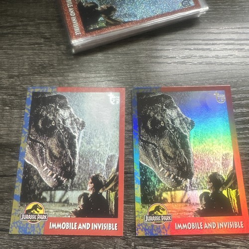 Jurassic Park 2013 Topps 75th Anniversary #99 Normal And Rainbow foil