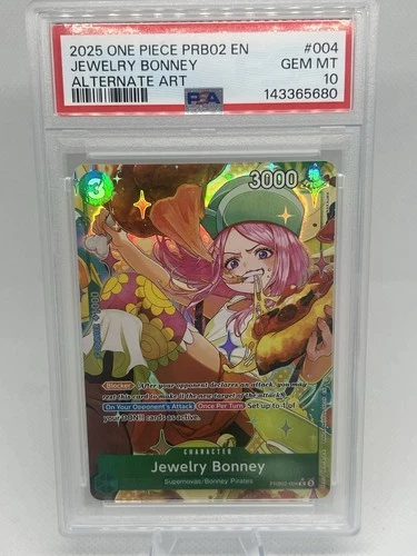 PSA 10 Gem Mint One Piece PRB02-004 Jewelry Bonney Alternate Art English