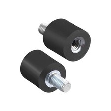 M3 Thread Male Female Rubber Mounts Vibration Isolators 8mm x 8mm 4pcs