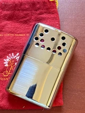 Vintage JON-e HAND WARMER  Silver Metal GIANT SIZE