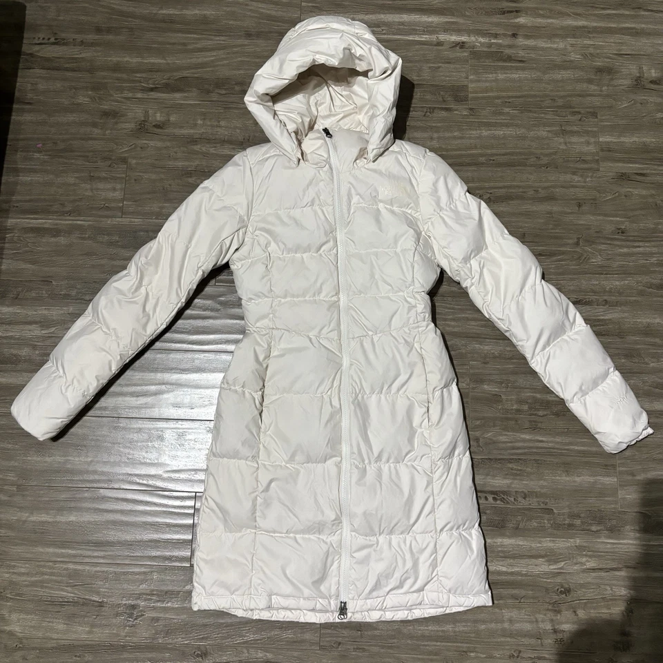 The North Face 女式 Metropolis Parka 夹克白色 600 填充电源 XS 码 — 第 4/4 张图片