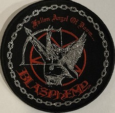 Parche tejido redondo Blasphemy - Fallen Angel Of Doom 3,5" x 3,5" [Black War Metal]