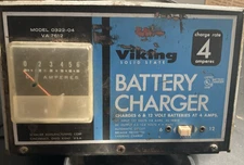 Schauer Viking Solid State Battery Charger VA 7612 - 6 & 12 Volt - 4.4  Amp