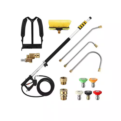 #ad #ad 24 Ft. Telescoping Pressure Washer Sprayer Wand with Brush Head Gutter Cleaner 5 $280.06