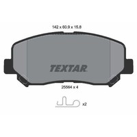 Textar 2556401 Bremsbelagsatz Scheibenbremse Vorderachse FüR Chrysler Mazda
