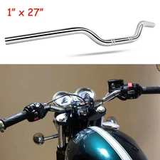 1" 25mm Low Drag Bar Handlebar Tracker Chrome For Triumph Bonneville 900 1200