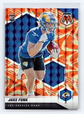 2021 Panini Mosaic #381 Jake Funk Prizm Reactive Orange RC