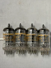 Quad Set Of Matched & Closely Balanced Amperex 12AU7/ECC82’s,Org Globe,Disc Gets