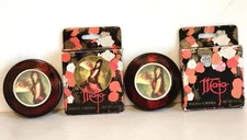 2 VINTAGE MAJA CREAM POWDER COMPACTS BY MYRURGIA NEW IN BOX MADE IN SPAIN