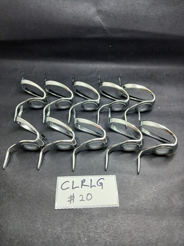 (Discount Close Out) 10pc Fuji Silver Chrome CLRLG LR Fishing Rod Guide - 第 13/16 張圖片