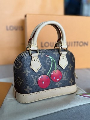 Louis Vuitton Takashi Murakami 2025 Alma Nano Cherry New | eBay