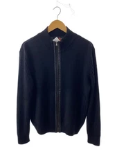 ARMANI JEANS Blouson L Leather Black Solid Color F8B51JN