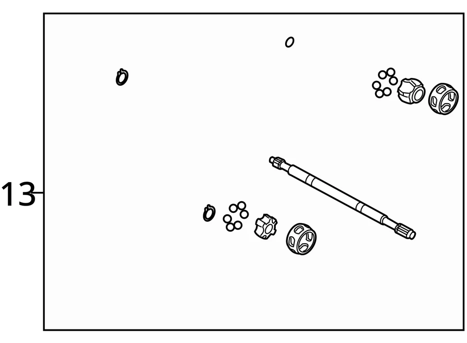 Eje trasero pasajero Saturn Outlook C/v KTEF6 Foto 3 de 3