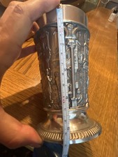Zinnbecher Zinnkelch Zinnpokal gepunzt Motive von C. Spitzweg