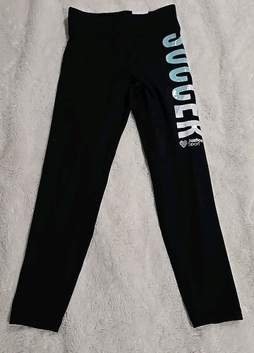 Justice Girls Tank Top Shorts Leggings SOCCER Logo 3 Piece Set Size S (7/8) NWT - Picture 7 of 9
