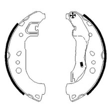 Bremsbackensatz hinten für Skoda Rapid NH3 NH1 Roomster 5J7 5J | 24238851