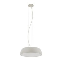 Pendelleuchte KüChe Rund Ø58 Cm Metall Seidengrau E27 Esstisch HäNgelampe