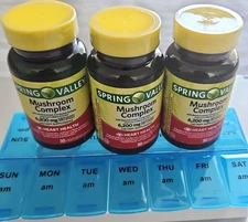 Spring Valley Mushroom Complex Dietary Supplement 6,200mg 30 Vegetarian Capsules