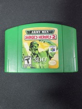 Army Men: Sarge's Heroes 2 (Nintendo 64, 2000) N64 Authentic Cleaned Tested CL