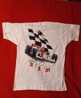 Vintage 90s Marlboro Racing Collection Promo T-Shirt White XL Size Original Pack