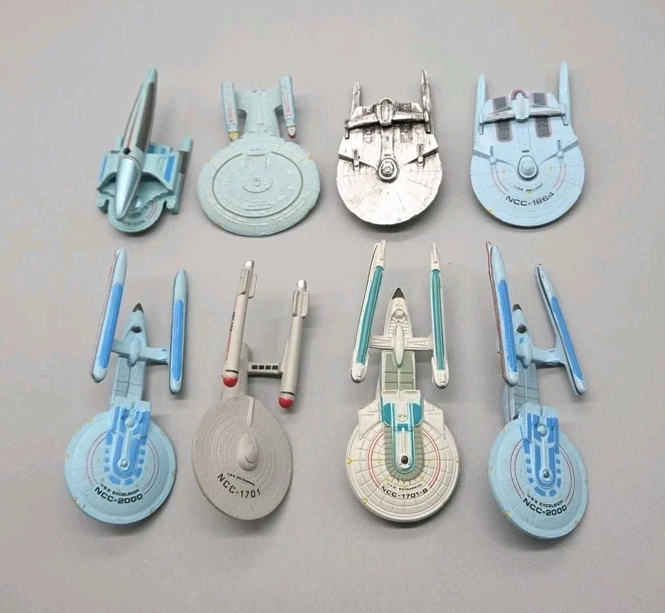 Star Trek U.S.S. Enterprise, U.S.S Excelsior NCC 2000 Galoob Lot Of 8 - Image 2 of 4
