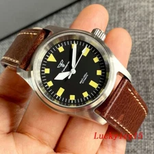 Tandorio Pilot 36mm 200M Waterproof Green Lume Diving NH35A Automatic Men Watch
