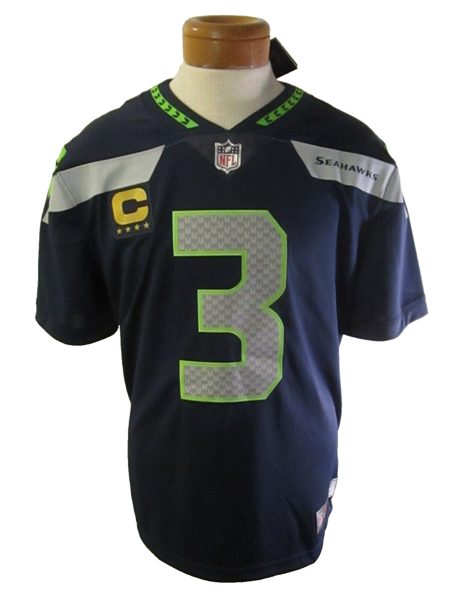 NFL Seattle Seahawks ウィルソン ユニフォーム NWT Nike Russell Wilson Seattle Seahawks Captain Vapor