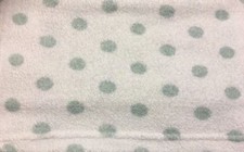 Rare White Gray Green Polka Dot Baby Blanket Lovey Square Sage Seafoam