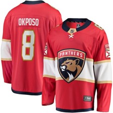 Florida Panthers Kyle Okposo #8 Fanatics Branded Red Home Breakaway NHL Jersey