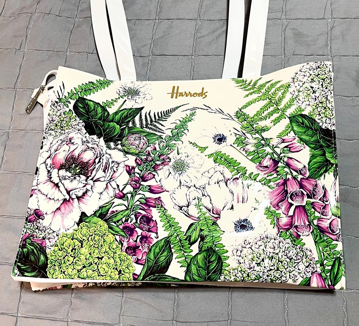 関税送料込み Harrods ヘリテージ グロッサリー トートバッグ Amazon | [ハロッズ] バック トートバッグ Microfibre Shopper