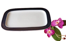 Rosenthal Variation Secunda blau grünlich  XXL Servierplatte Platte eckig groß