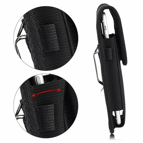 Cell Phone Holster Rugged Carrying Case Wallet Pouch w/ Metal Belt Clip(3 sizes) - Picture 19 of 37