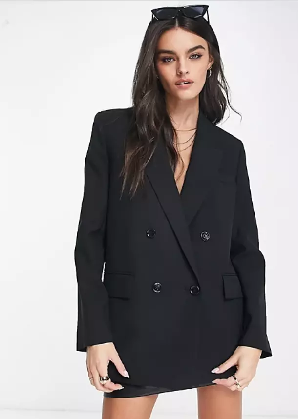 Mango double best sale breasted coat