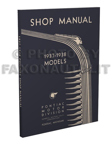 1937-1938 Pontiac Shop Manuell 37-38 Reparatur Service Buch Deluxe 6 & 8-image