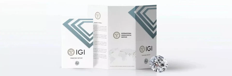 Pendiente de diamante cultivado en laboratorio corte redondo D VVS2 2 quilates 14K certificado IGI Foto 4 de 4