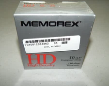 NOS Sealed Memorex High Density Diskettes 3.5" 10 Pack 1.44 mb FREE SHIPPING!!