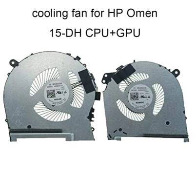 Computer Fans for HP Omen 15-DH DH002NR GPU CPU Cooling fan Cooler Radiator