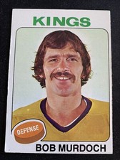 1975-76 Topps Hockey Card #33 Bob Murdoch Los Angeles Kings Ex Free Shipping!
