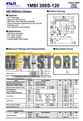 1PC New Fuji 1MBI300S-120 IGBT Module 1MBI300S120 In Box - Foto 4