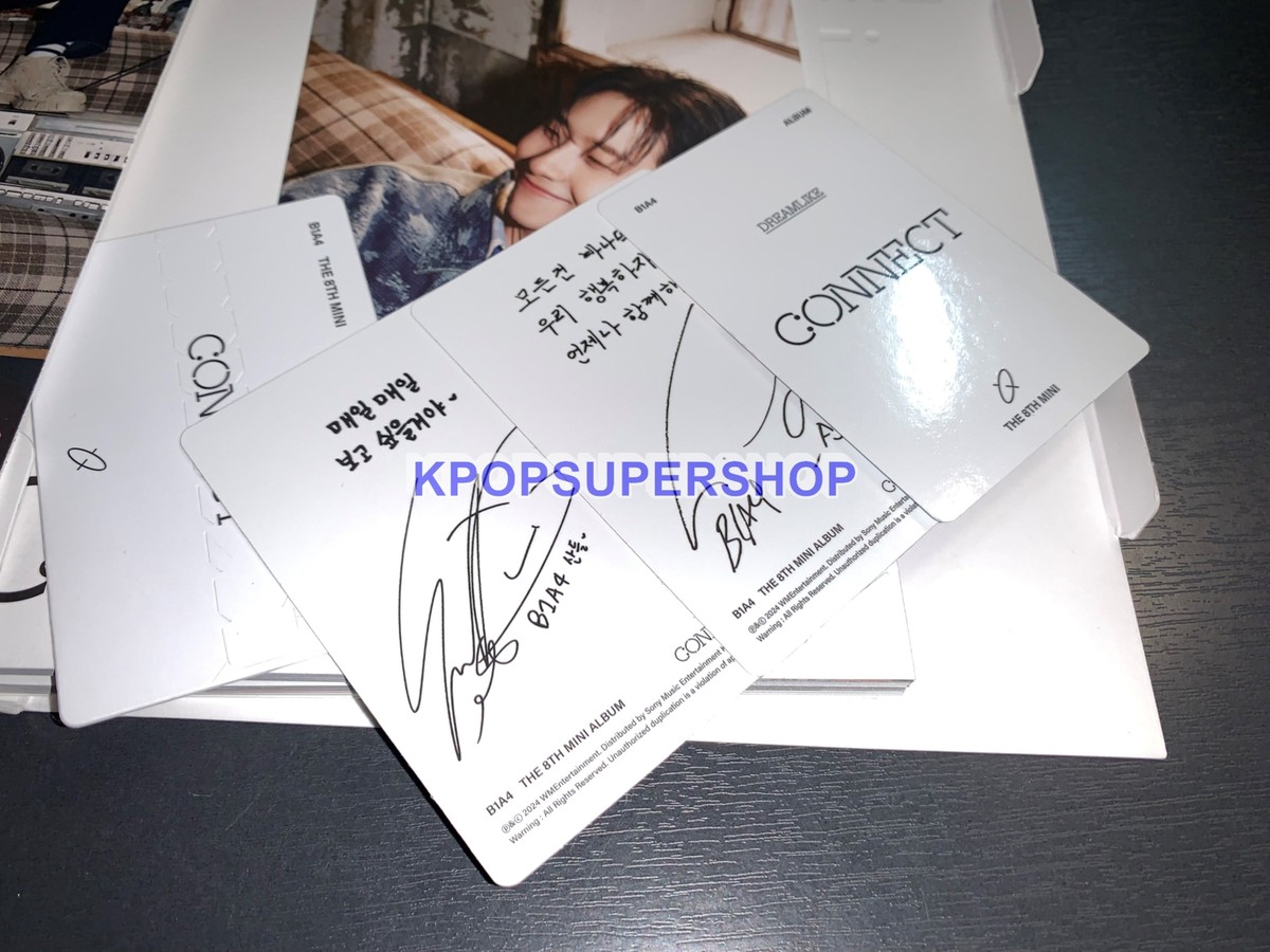 B1A4 グッズ CD トレカ サイン入り B1A4 8th Mini Album Connect Dreamlike Autographed Signed CD