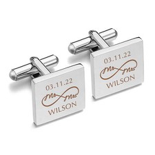 Personalised Men's Cufflinks Groom Best Man Engagement Wedding Anniversary Gifts