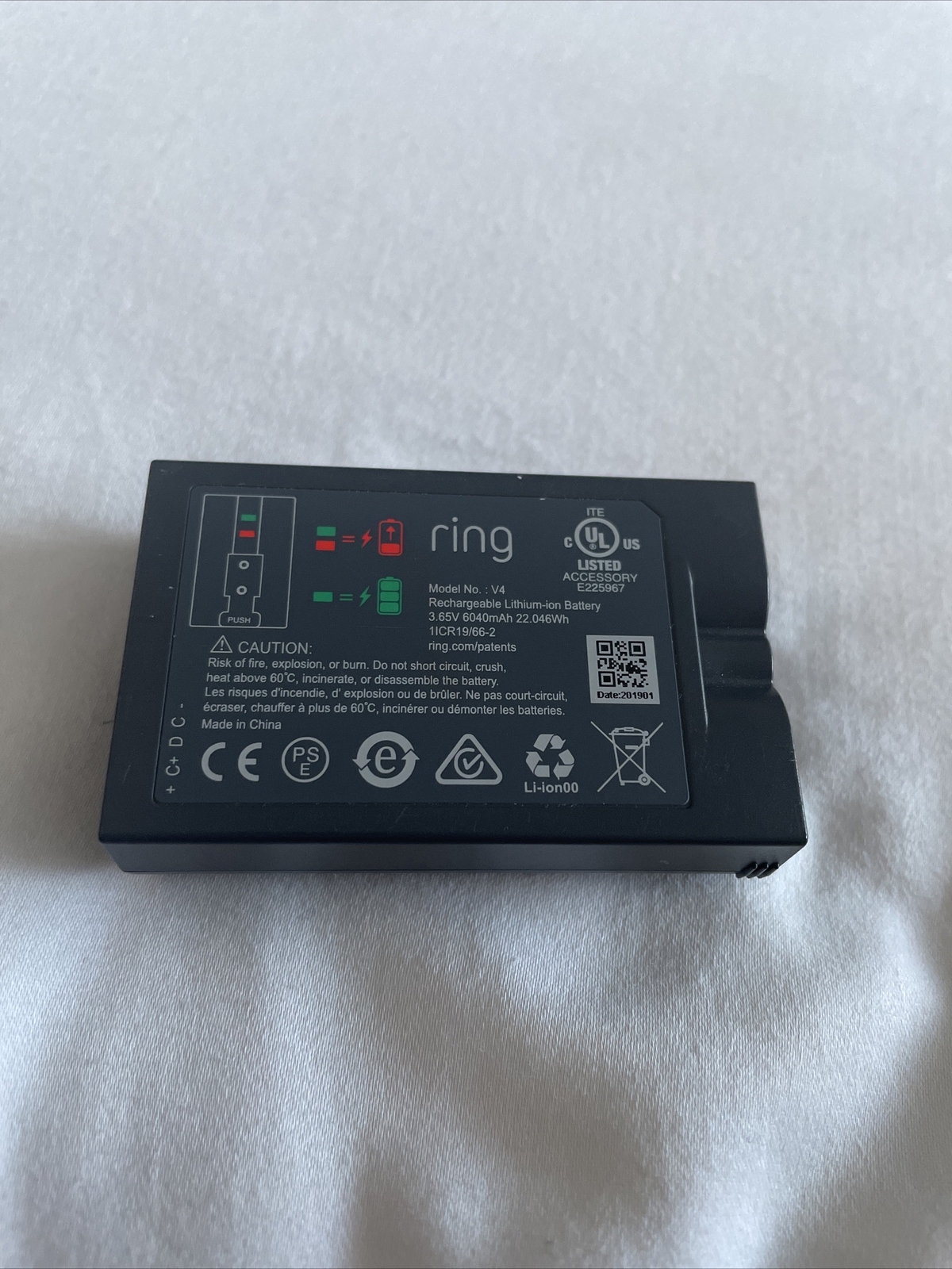 Genuine Ring Doorbell Camera Battery eBay