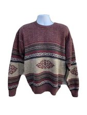 Vintage Mens Peter England Richman Bros Anderson Knit Sweater XL