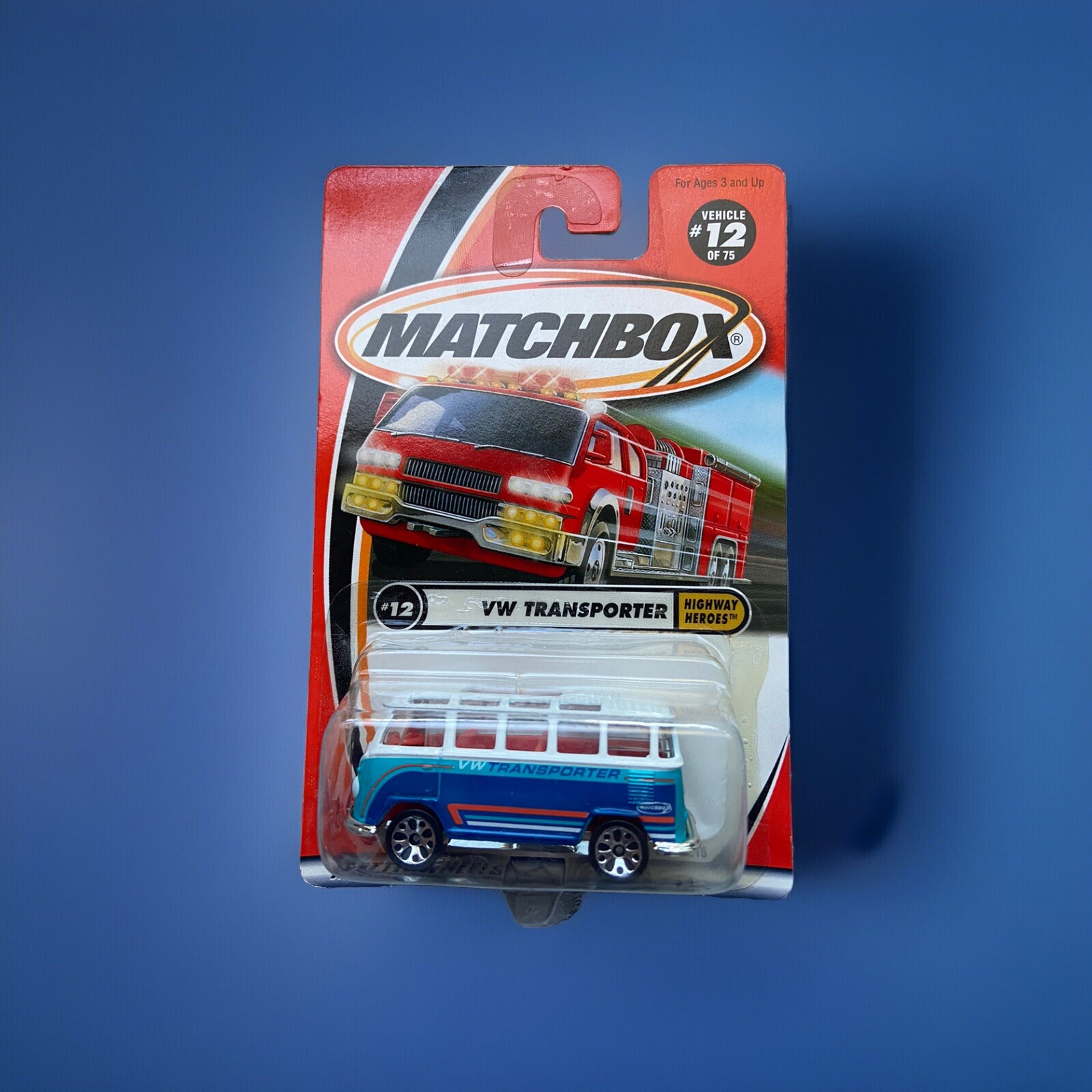 Matchbox VW Transporter #12 Volkswagen Bus 1998 Highway Heros Microbus Mattel