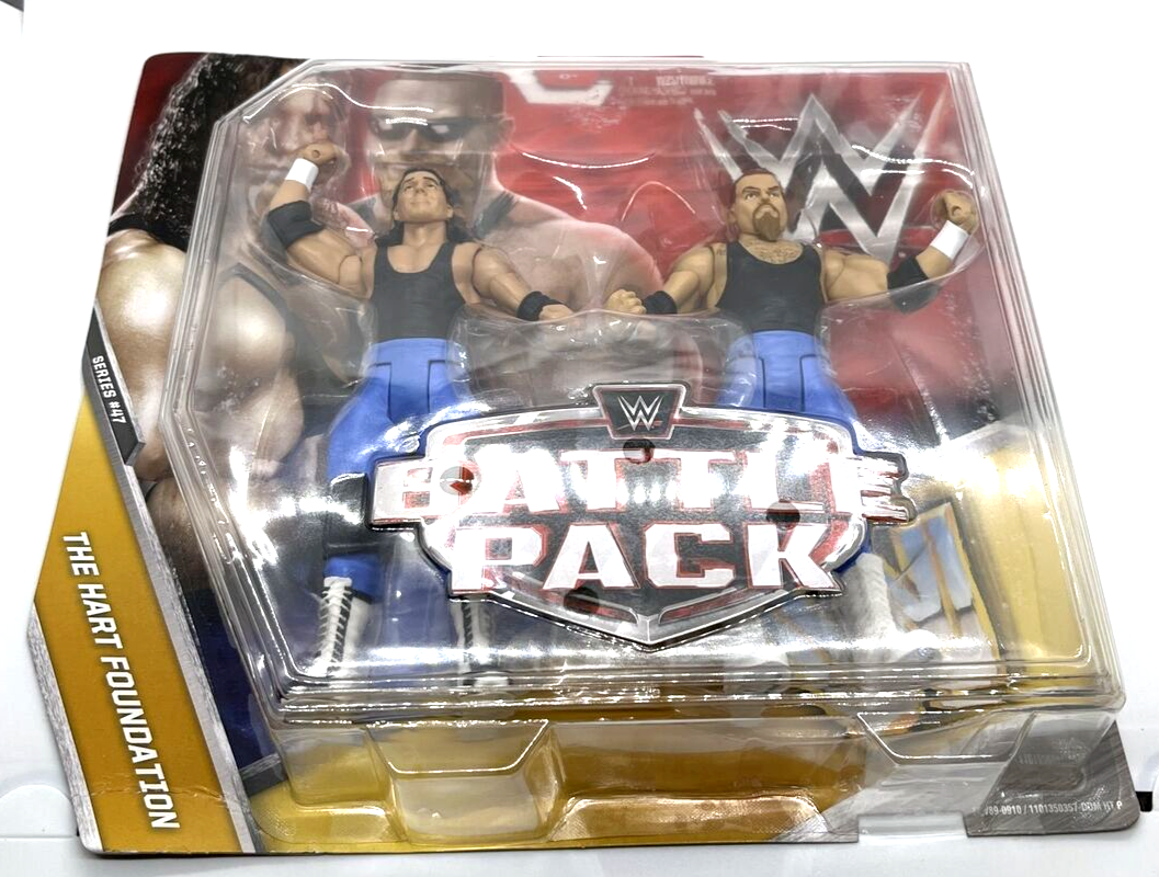WWE Hart Foundation Battle Pack Series 47 Bret Hart Jim Anvil