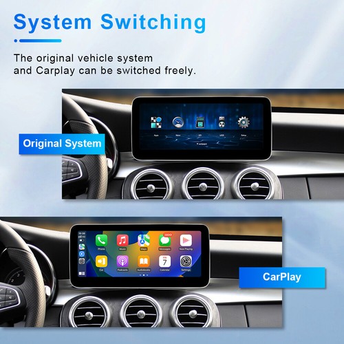 10.25'' Car Linux Screen Carplay For Benz C W205 2015-21 Android Auto Wifi Radio - Picture 5 of 12