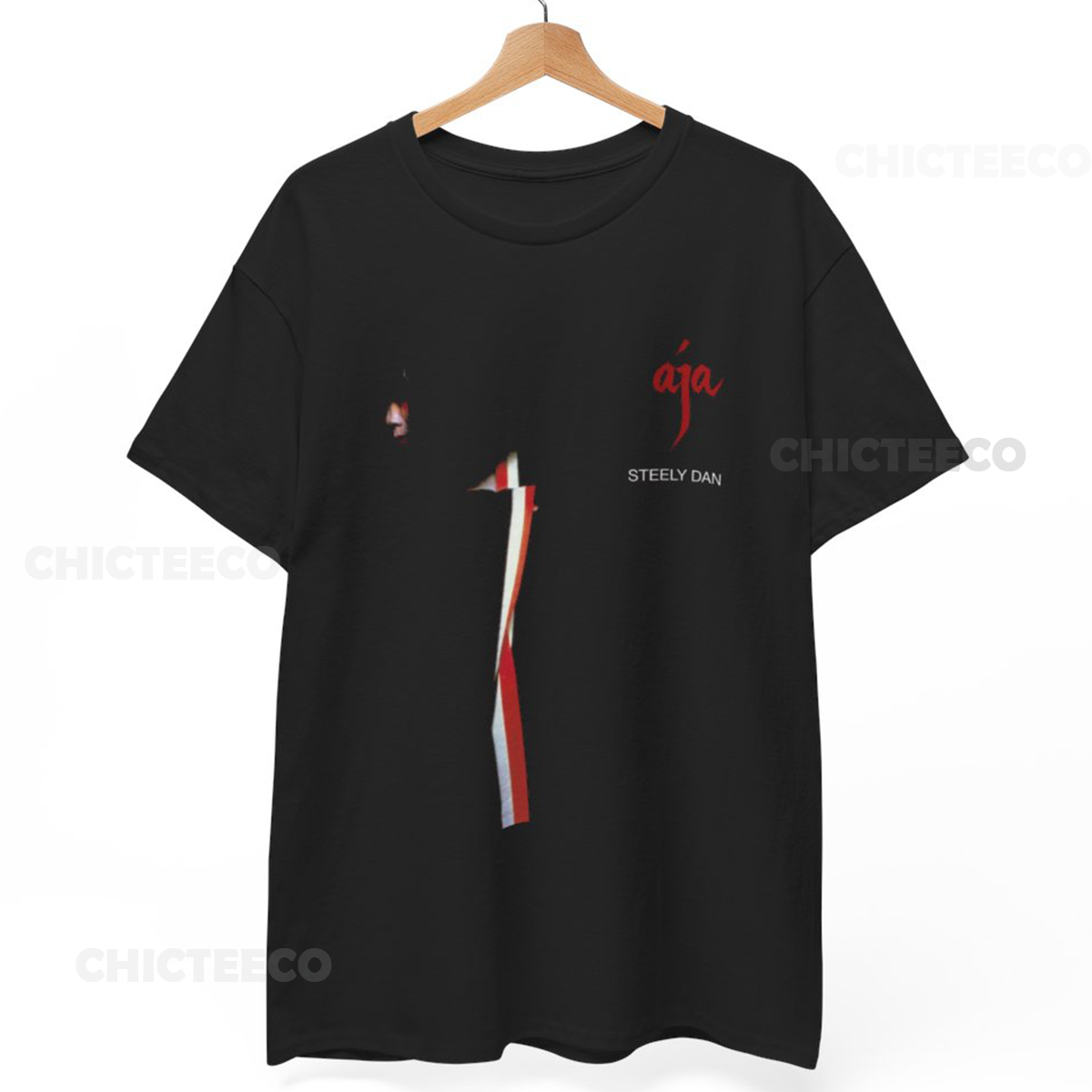 Steely Dan Aja Album Cover T-Shirt Classic Rock Music Jazz Unisex