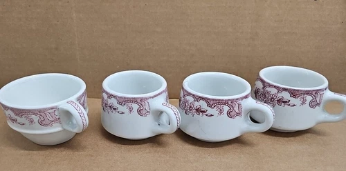 Vintage Wellsville China "Majestic" Porcelain Coffee Tea Cup Mug Restaurant Ware